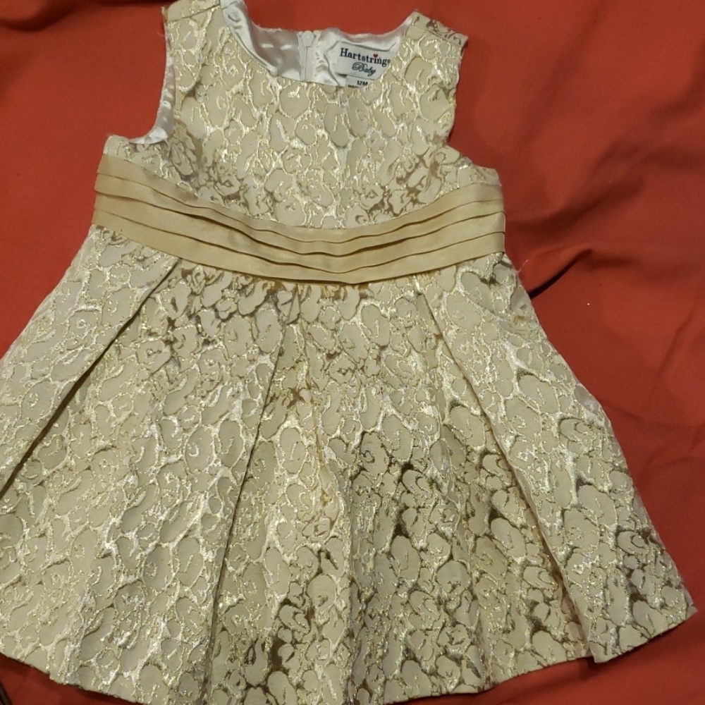 Gold baby dress